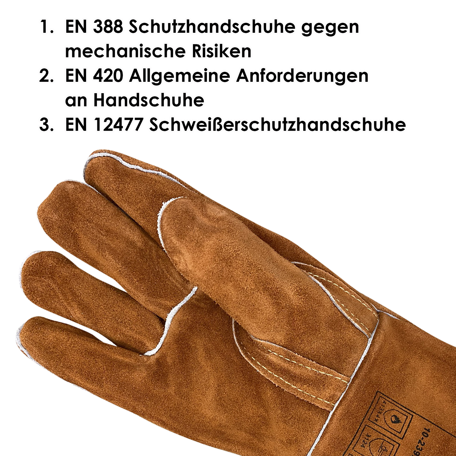 MIG/MAG-Handschuhe lavabraun S