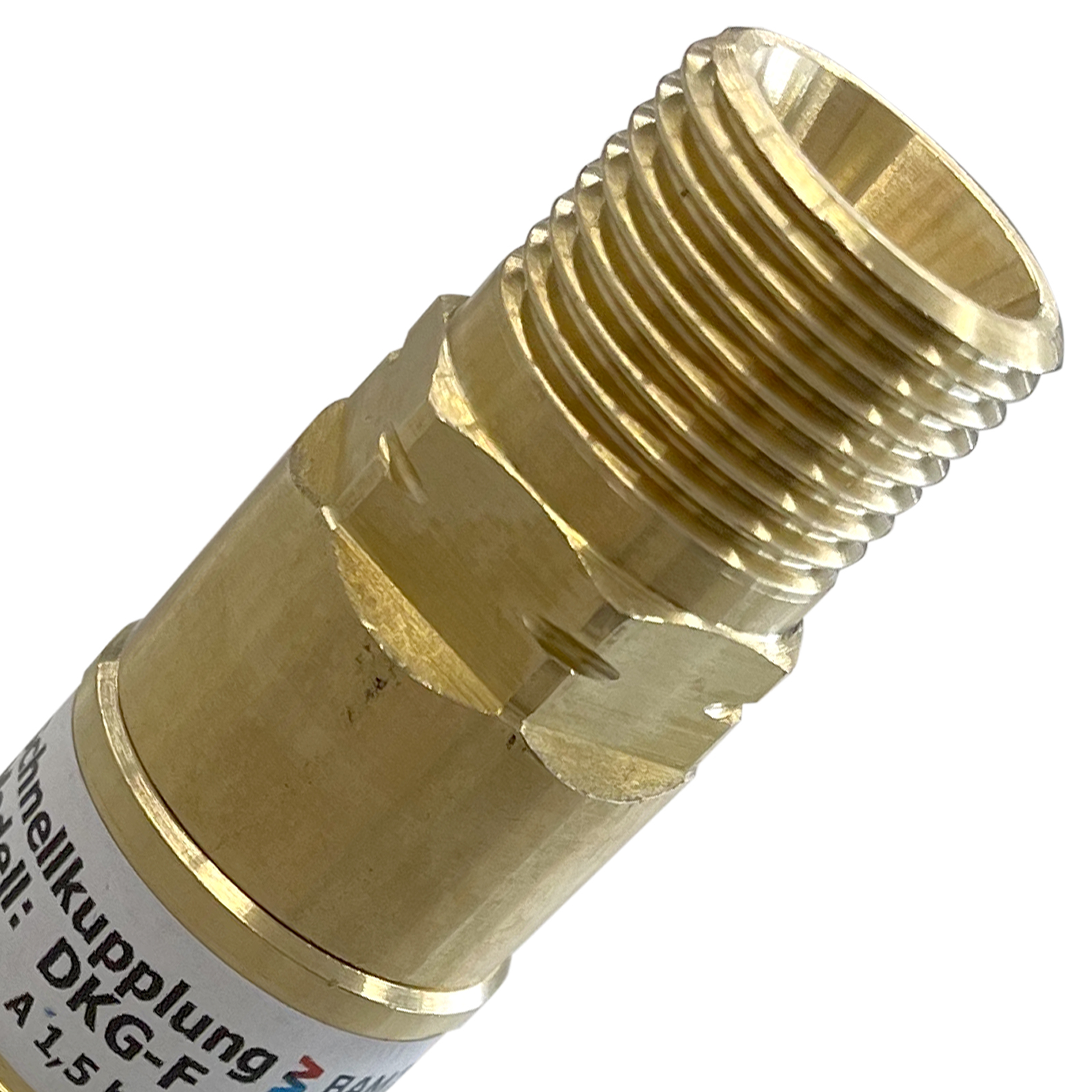 Set aus Schlauchkupplung/ Stift - Brenngas G 3/8 LH DKG Set aus Schlauchkupplung/ Stift - Brenngas G 3/8 LH DKG