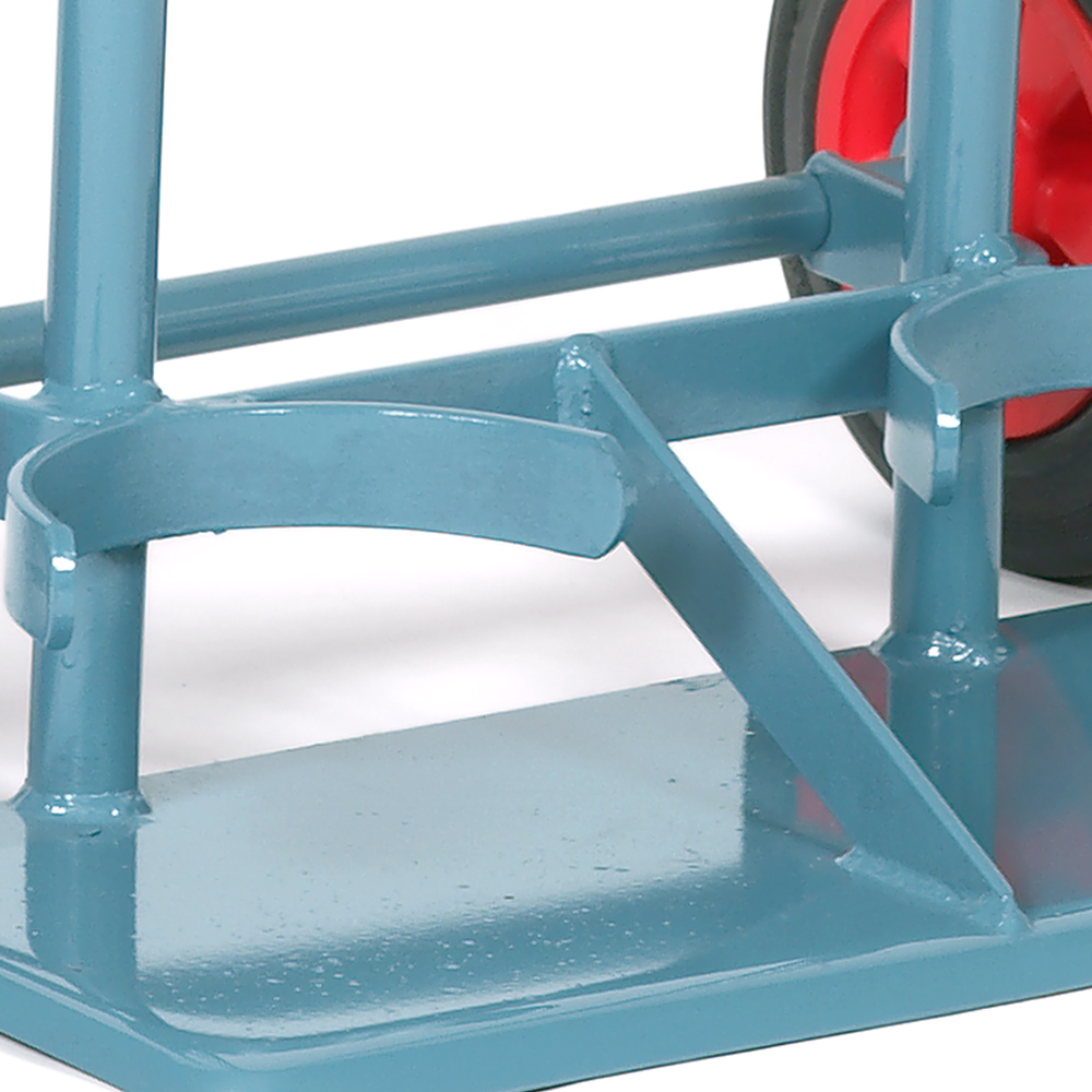 Stahlflaschenwagen für 2 Flaschen, 2 Holm,  2 x 10 l ohne Werkzeugkasten