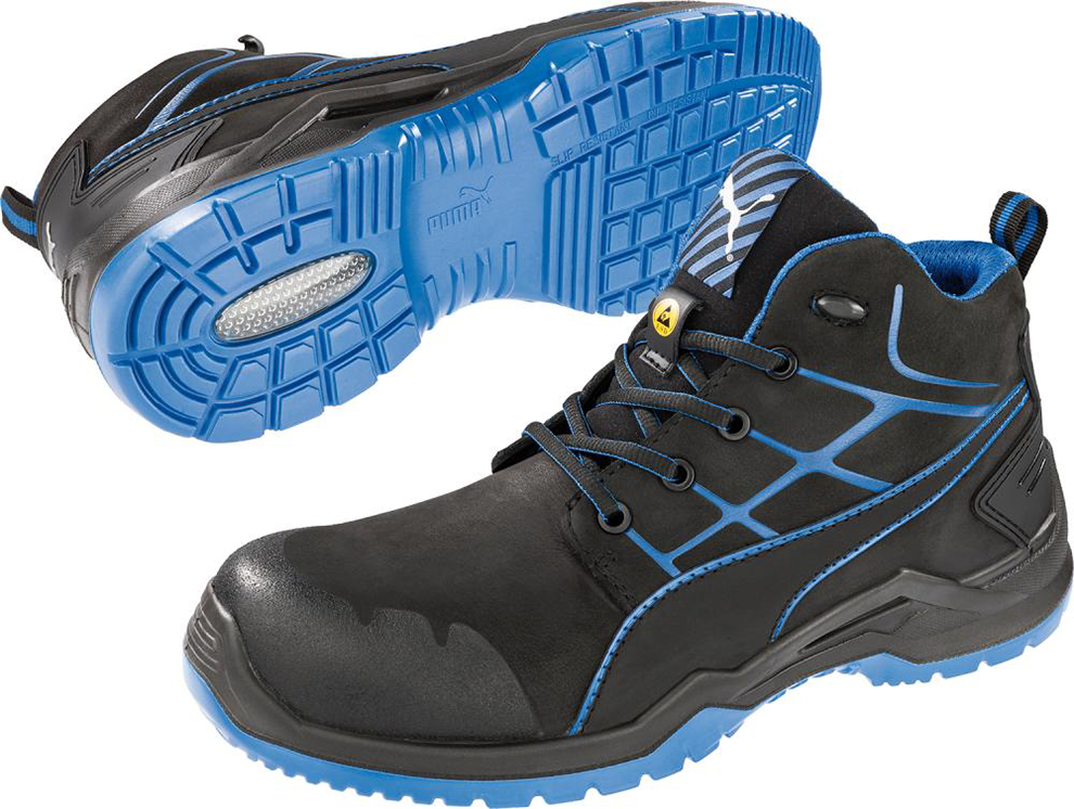 Stiefel 634200, ESD, S3,  Gr. 43, schwarz/blau Puma