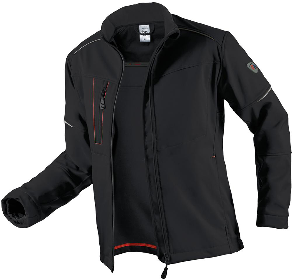Softshelljacke 1868 572, Gr. L, schwarz