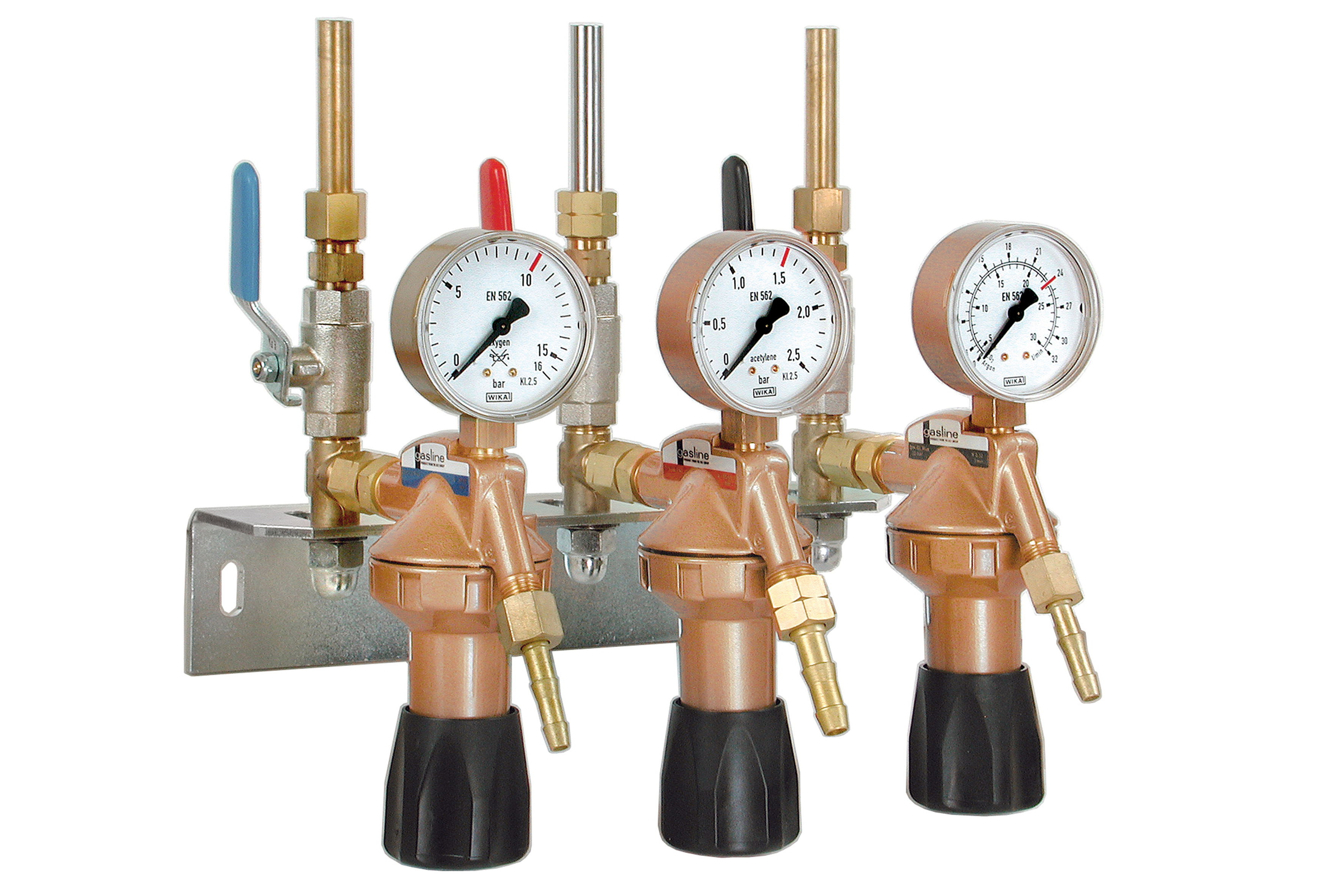 Entnahmestellenstation 3-fach DINSET Argon / Argon / Argon - SONDERANFERTIGUNG