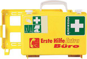 Erste-Hilfe-Koffer Extra Büro, DIN 13157, gelb
