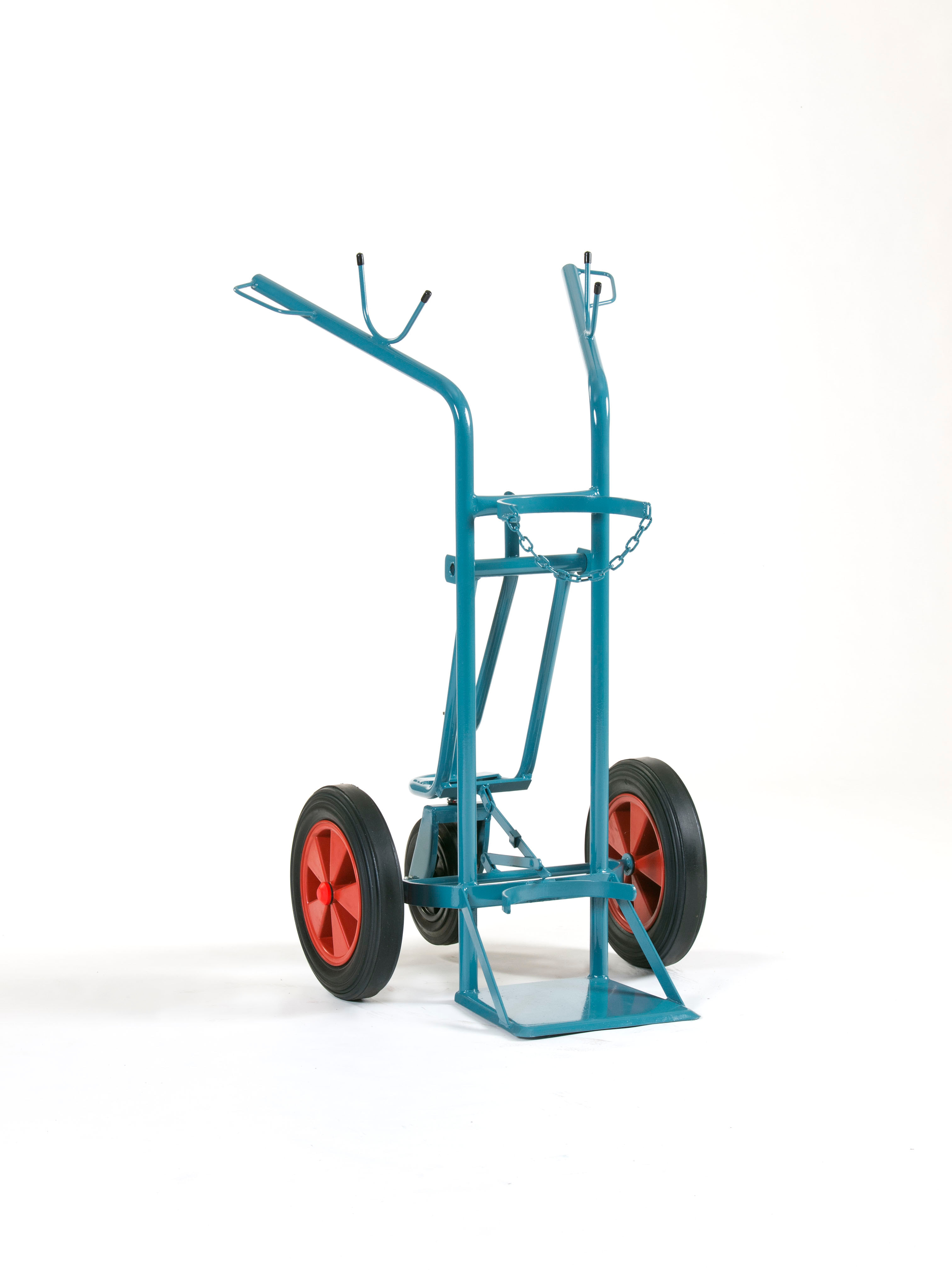 Stahlflaschenwagen für 1 Flasche, 1 x 33 kg Propan Stahlflaschenwagen für 1 Flasche, 1 x 33 kg Propan