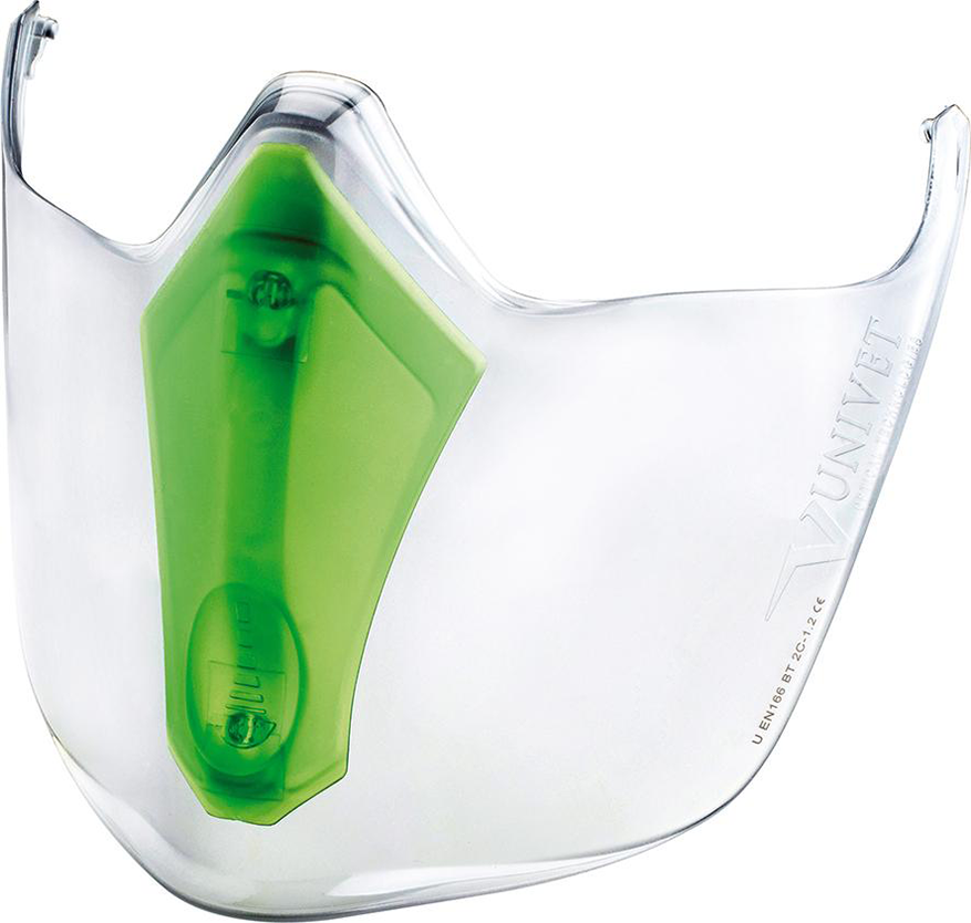 Schutzvisier für Brille 6x3 Belüftung einstellbar