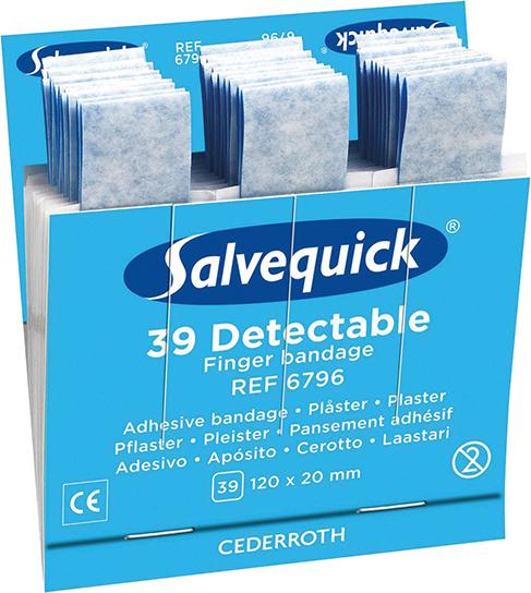 Salvequick Nachfüller 1 x 39 Pflaster, detektierbar