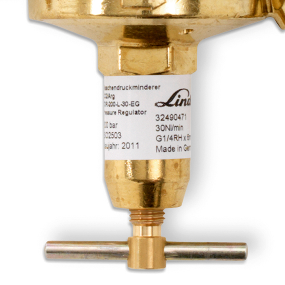 Flaschendruckminderer CO2/Argon 200 bar 0-30 l/min einstufig