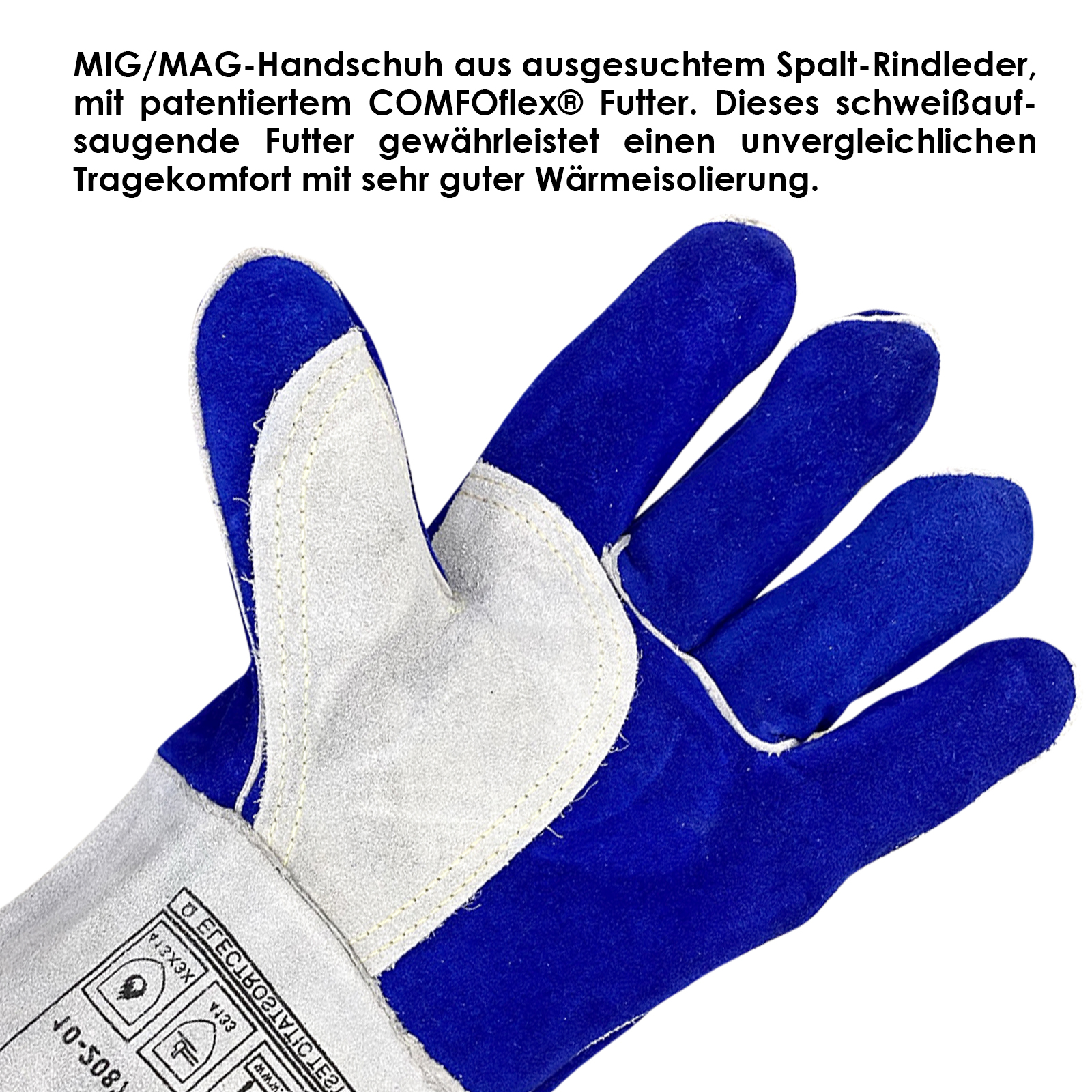 MIG/MAG-Handschuhe COMFOflex blau L