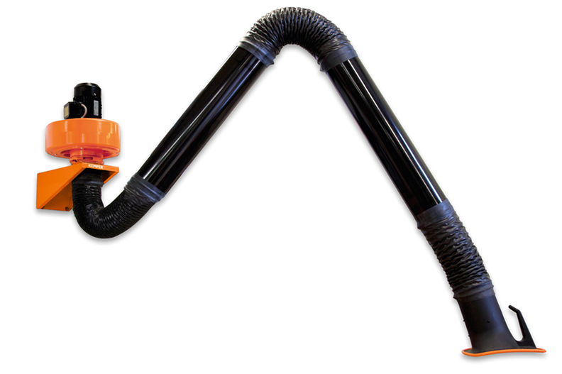 Kemper Abluftset, Rohrausführung 3 m Arm