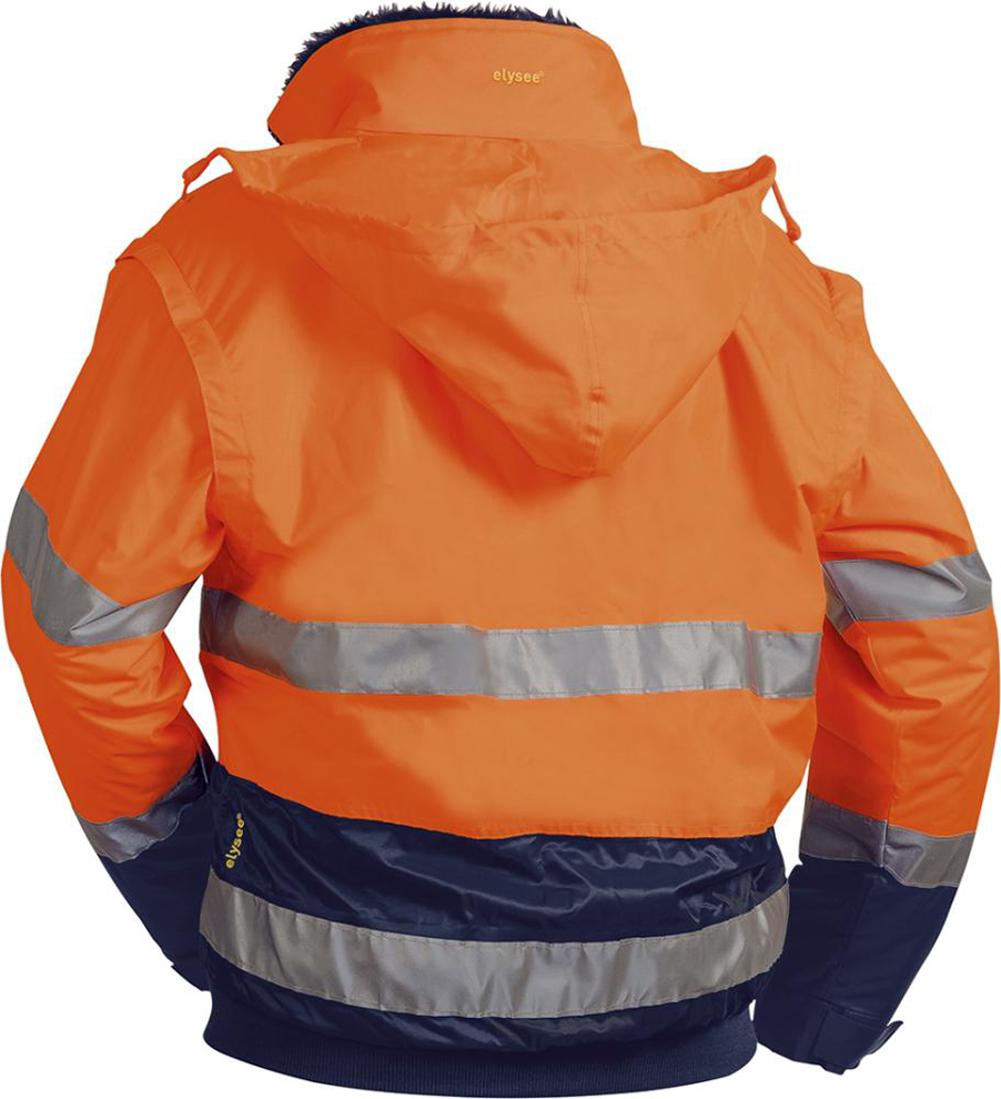 Warnjacke Volker, Gr. M, orange/ marine