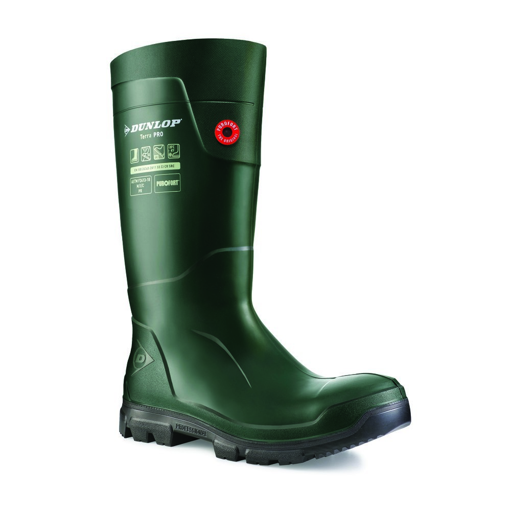 Stiefel Purofort TerraPRO Full Safety, S5 SRC, Gr. 40, grün