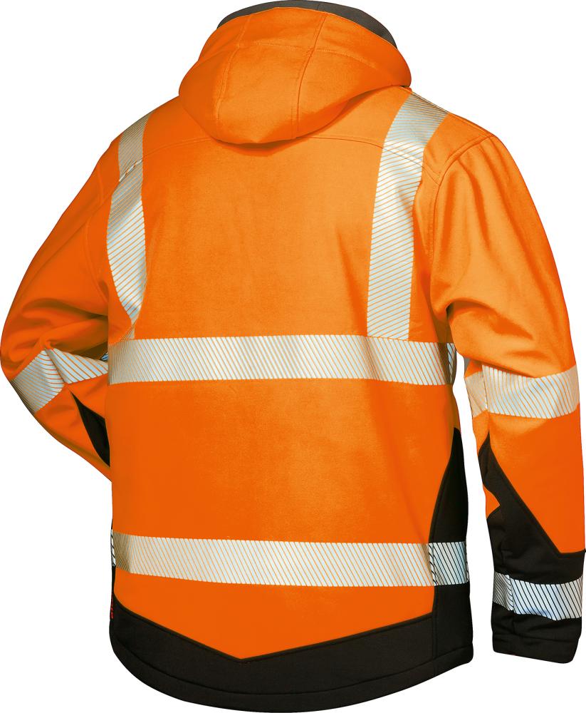 Warnjacke Lukas, Softshell Gr. 2XL, orange/schwarz