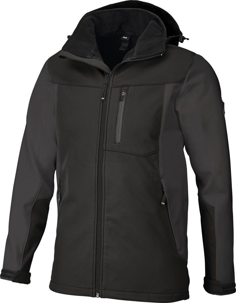 Softshelljacke JANNIK, anthrazit-schwarz, Gr. 2XL