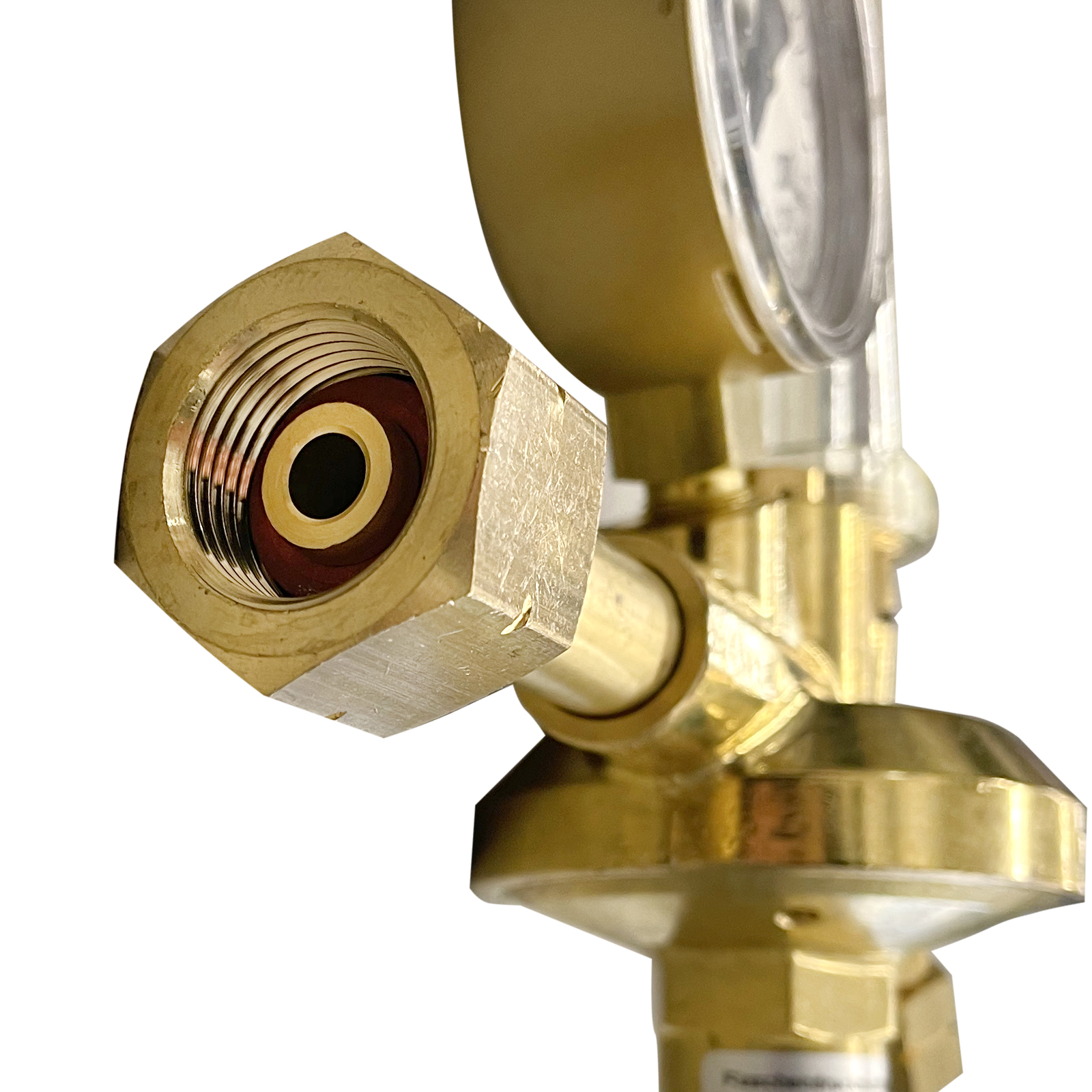 Flaschendruckminderer mit Flowmeter Formiergas 200 bar einstufig