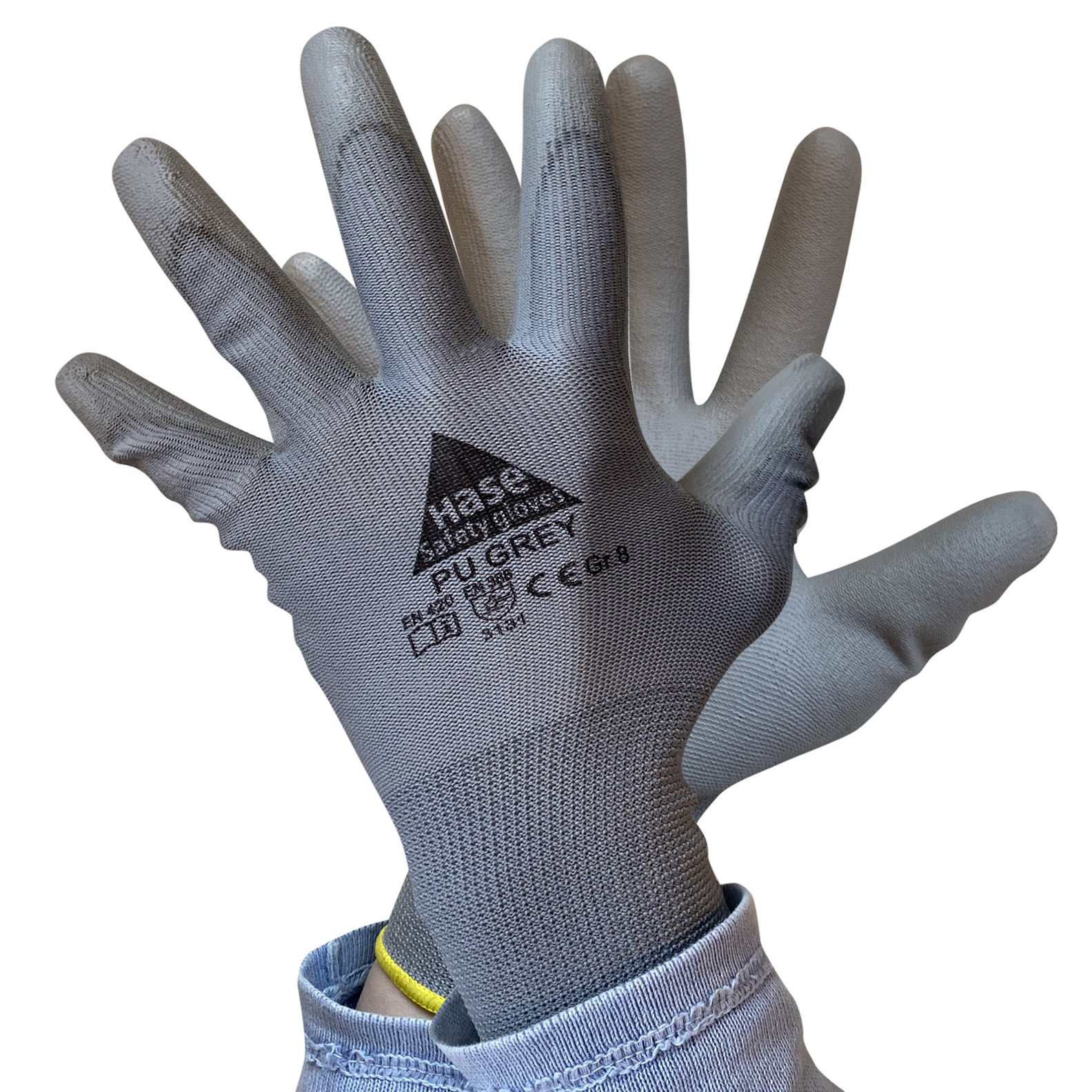 PU-Handschuhe grau 8