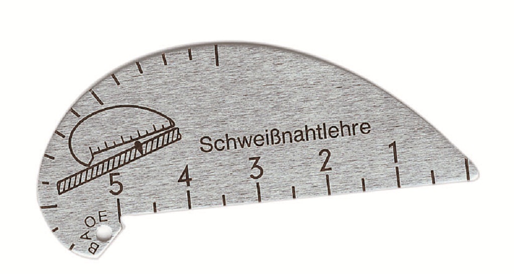 Schweißnahtlehre aus Aluminiumblech