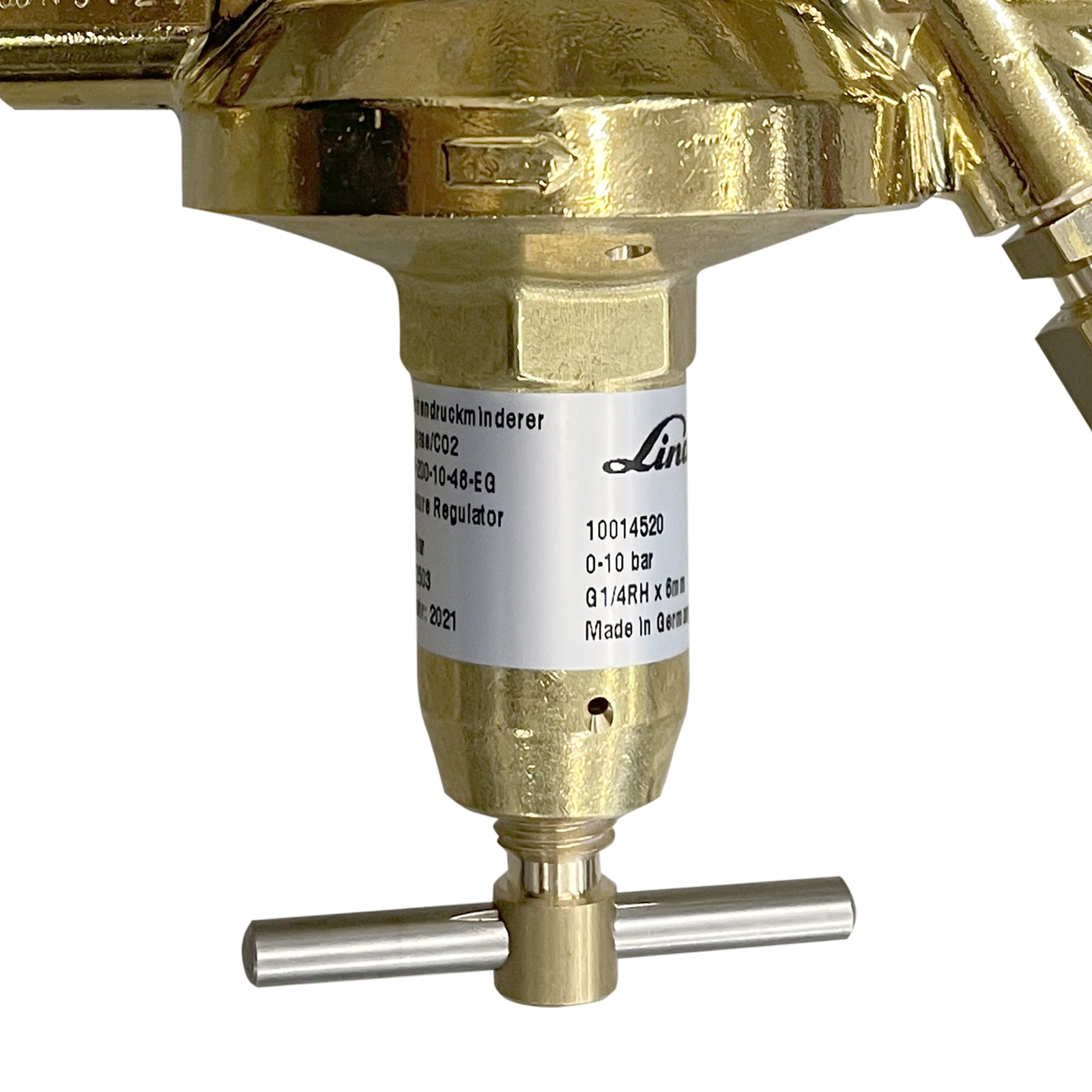Flaschendruckminderer CO2/Argon 200 bar 0-10 bar einstufig