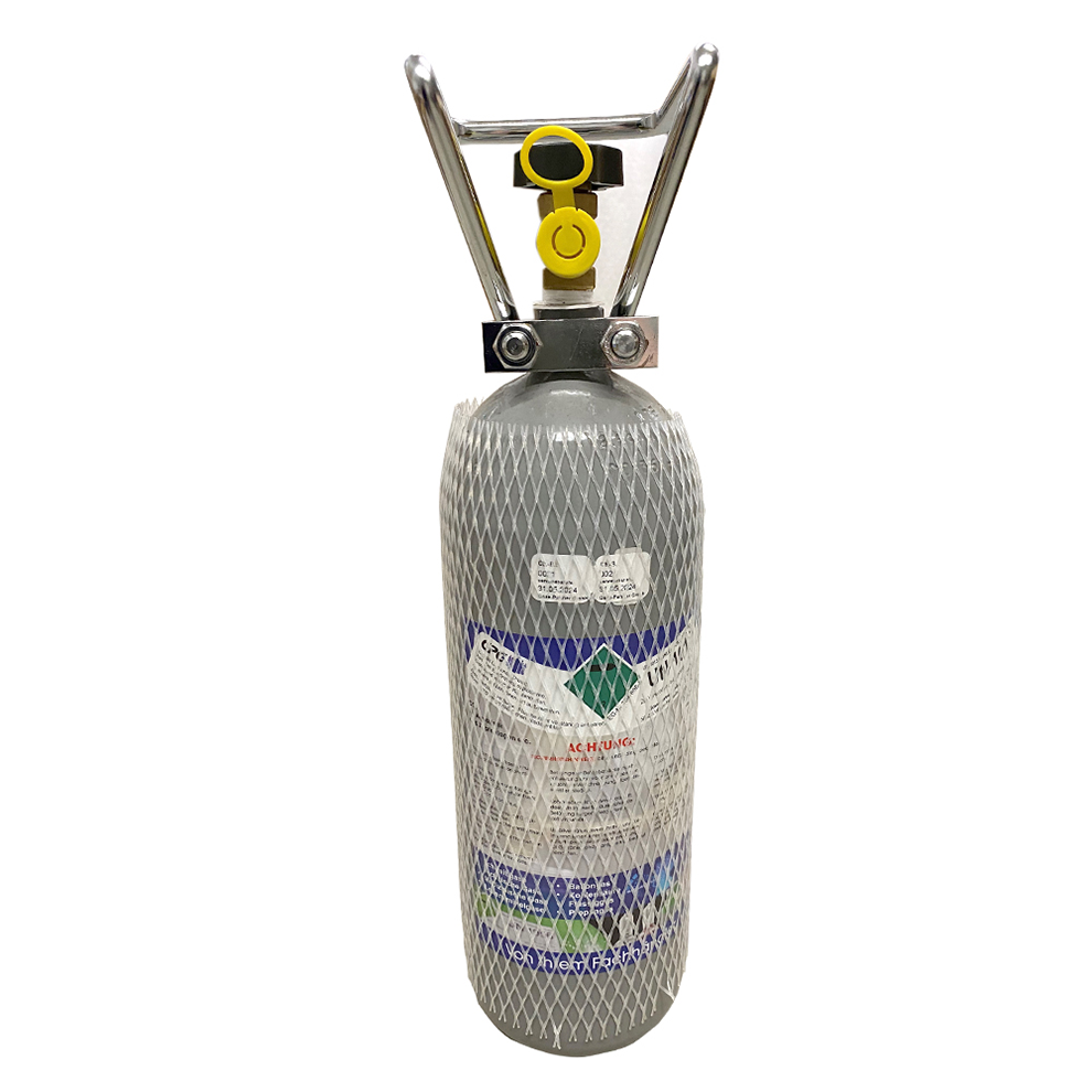 CO2 Flasche 2 kg Füllung nach E290 UN 1013 - NUR ABHOLUNG !