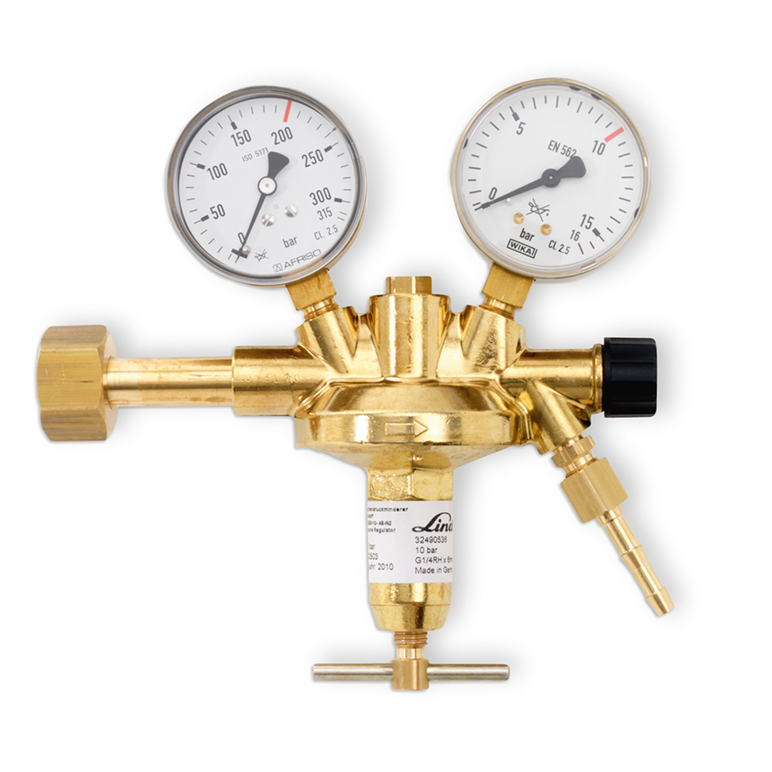 Flaschendruckminderer Sauerstoff 200 bar 0-10 bar einstufig Flaschendruckminderer Sauerstoff 200 bar 0-10 bar einstufig