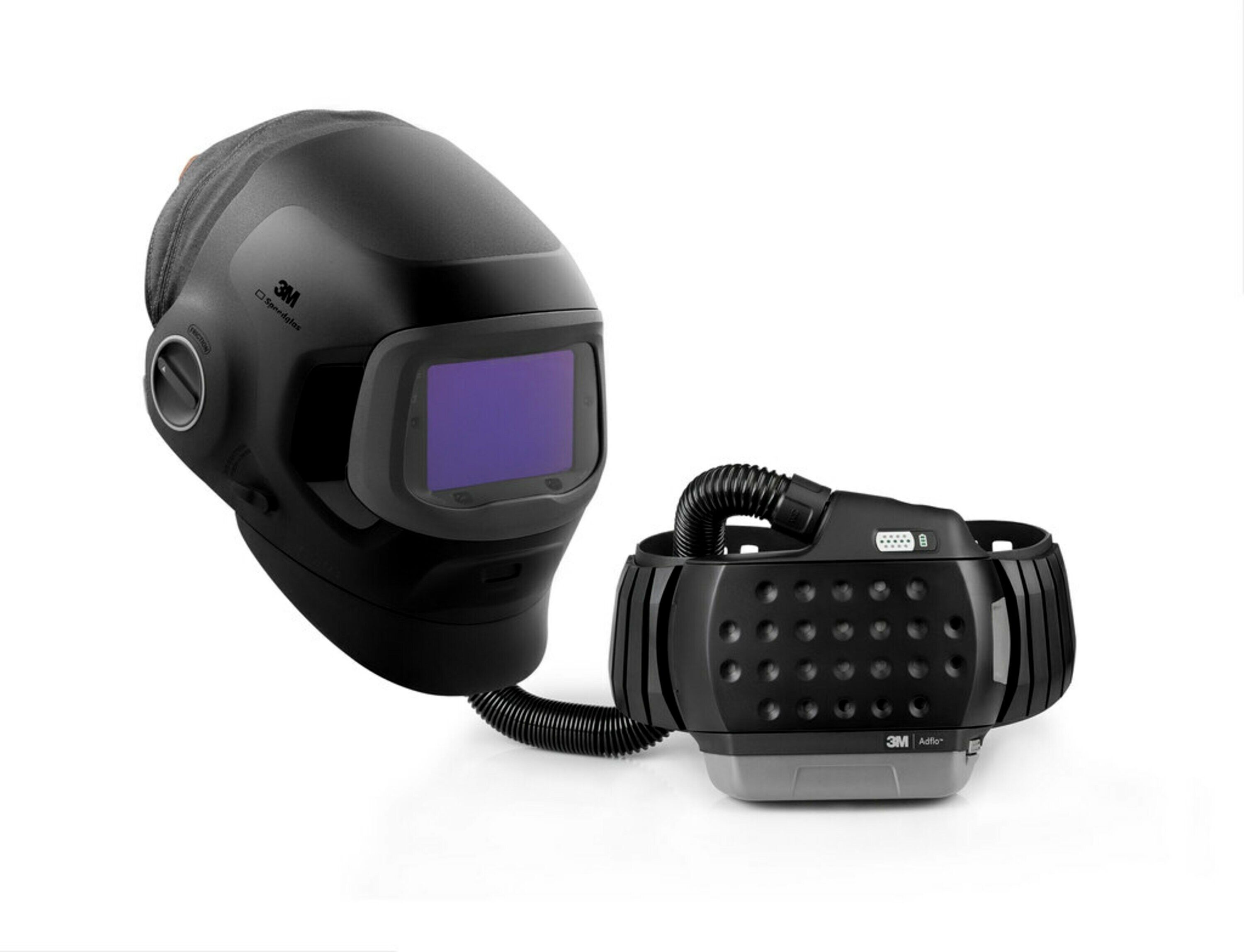 3M™ Speedglas G5-03 Pro Air Schweißmaske mit Schweißfilter G5-01/03 VC mit 3M Adflo Gebläseatemschutzsystem
