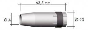 Gasdüse konisch NW Ø 12,5 mm