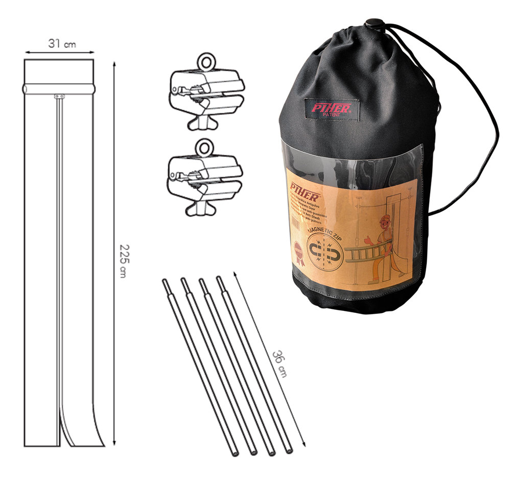 Magnetische Staubschutztür ANTI-STAUB SET