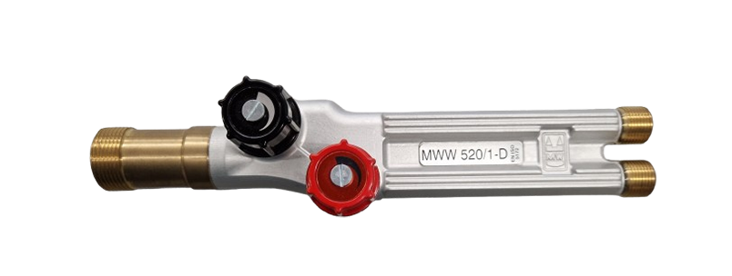 Griffstück MWW 520/1-D, Brenngas und Druckluft