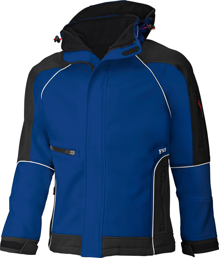Softshelljacke WALTER, royalblau-schwarz, Gr. M
