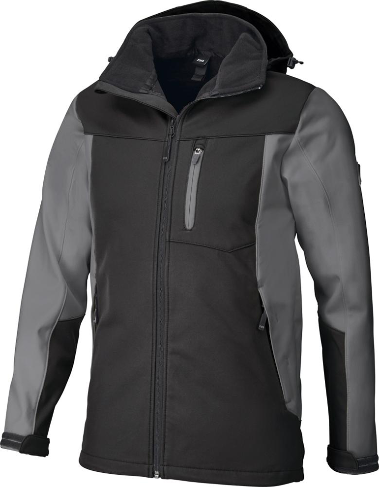 Softshelljacke JANNIK, grau-schwarz, Gr. XL