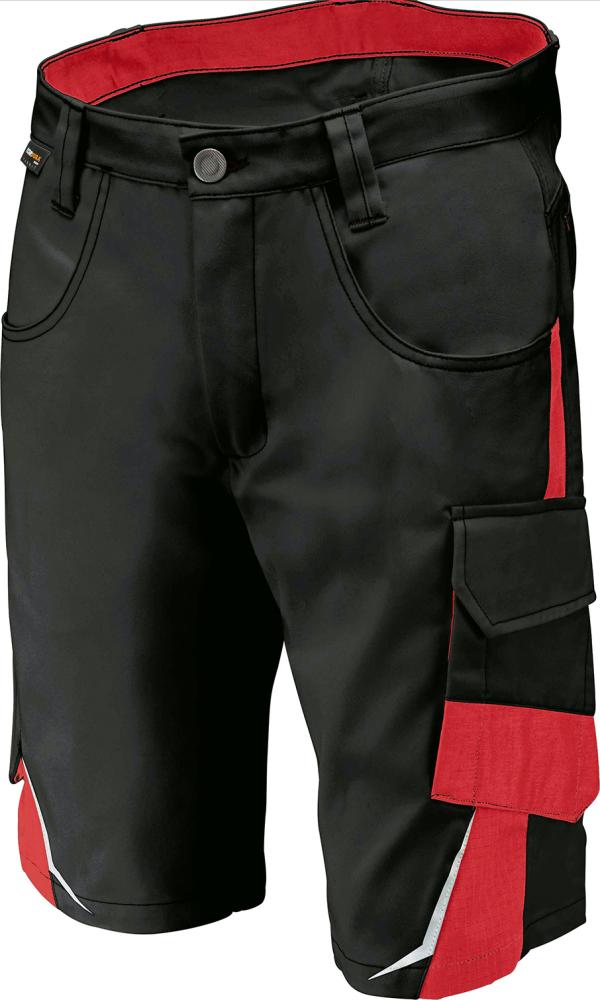 Bermuda PULSSCHLAG Gr. 60, schwarz/mittelrot