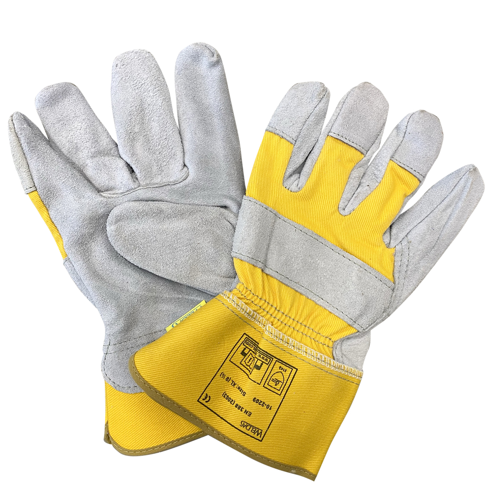 Arbeitshandschuhe mit Sicherheitsfarben M