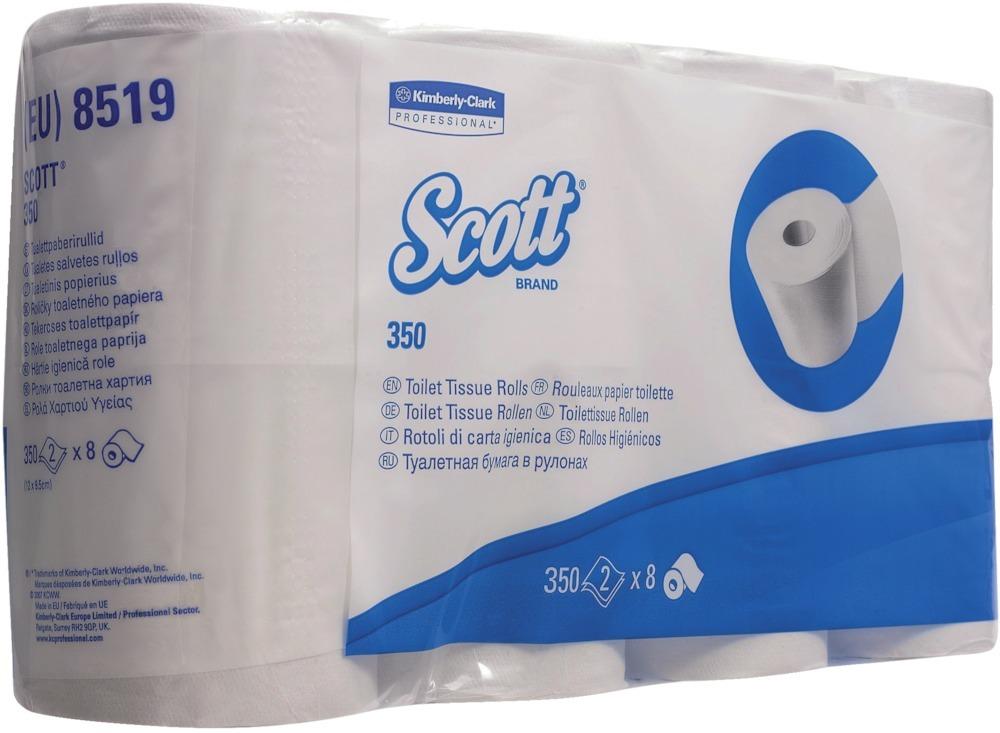 Scott 350 Toilet-Tissue 3lag. hochweiß 6x350 Blatt