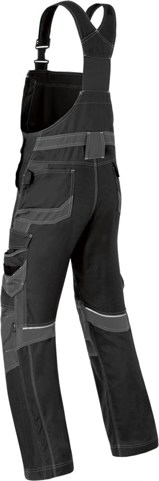 Latzhose Attitude, Gr. 58, schwarz/kohlengrau