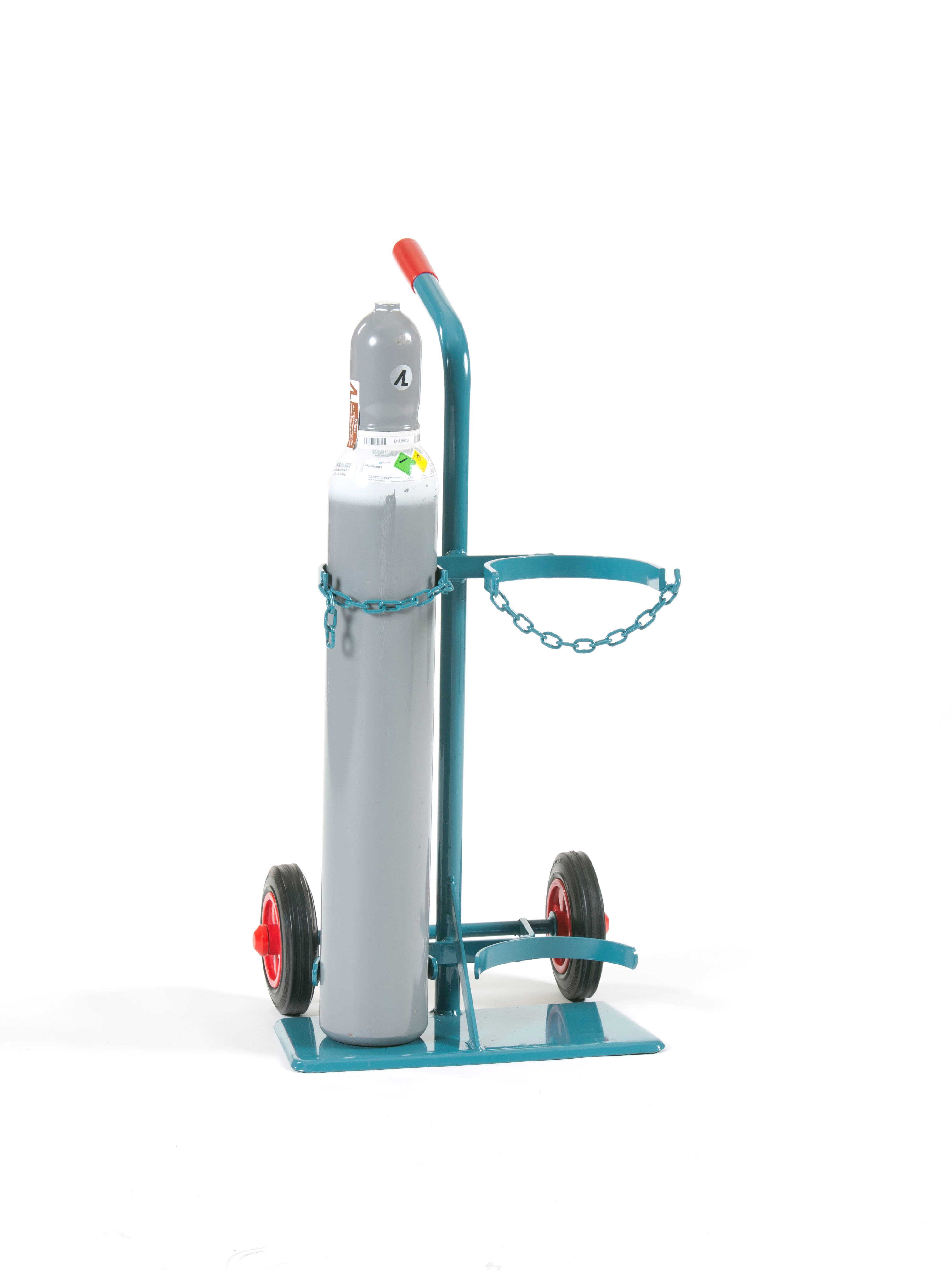 Stahlflaschenwagen für 2 Flaschen, 1 x 10 l  und 1 x 20 l ohne Werkzeugkasten
