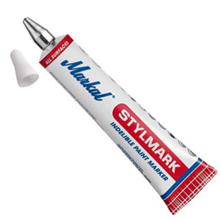 Tubenschreiber Stylmark® HT, weiß 3 mm