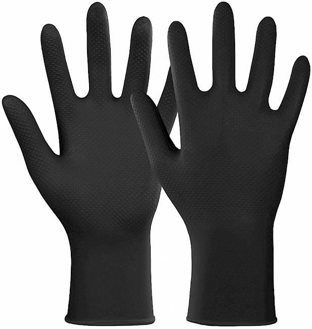 Nitril Xtra Grip Einweghandschuh schwarz 50 Stück XXL