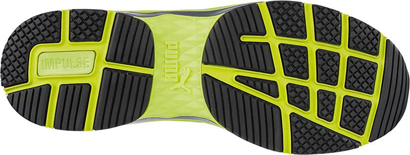 Halbschuh 643880 S1P ESD grau/limette Gr. 43 Puma