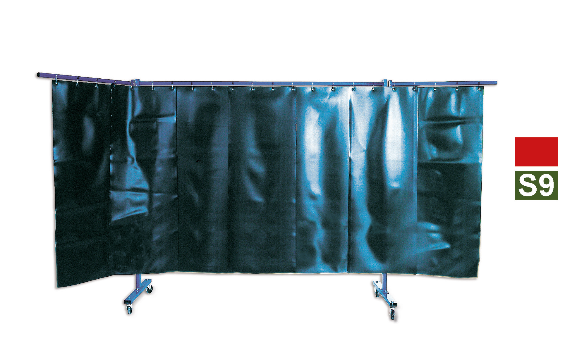 Kemper 3-teilige Schutzwand mit Lamellenvorhang