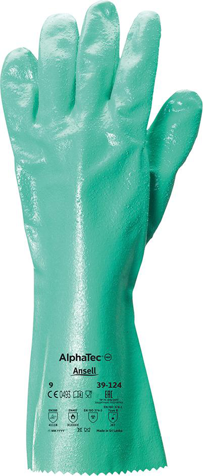 Handschuh AlphaTec 39-124, Gr. 10