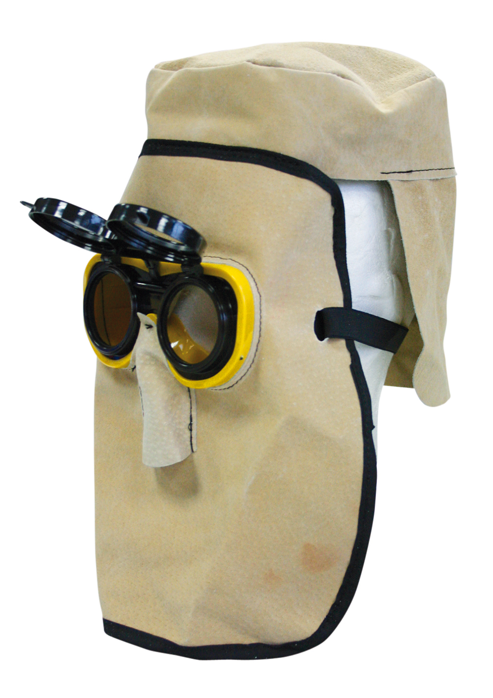 Ledermaske aus hellem Schweinsleder