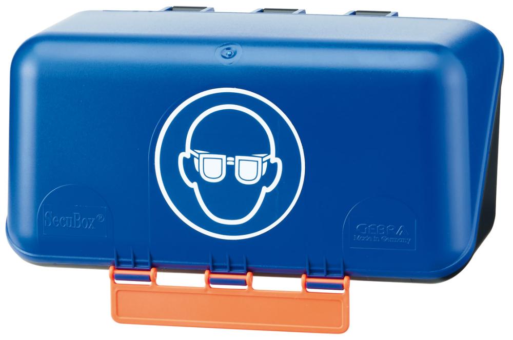 Aufb.Box SECU Mini Standard, für Augenschutz, blau