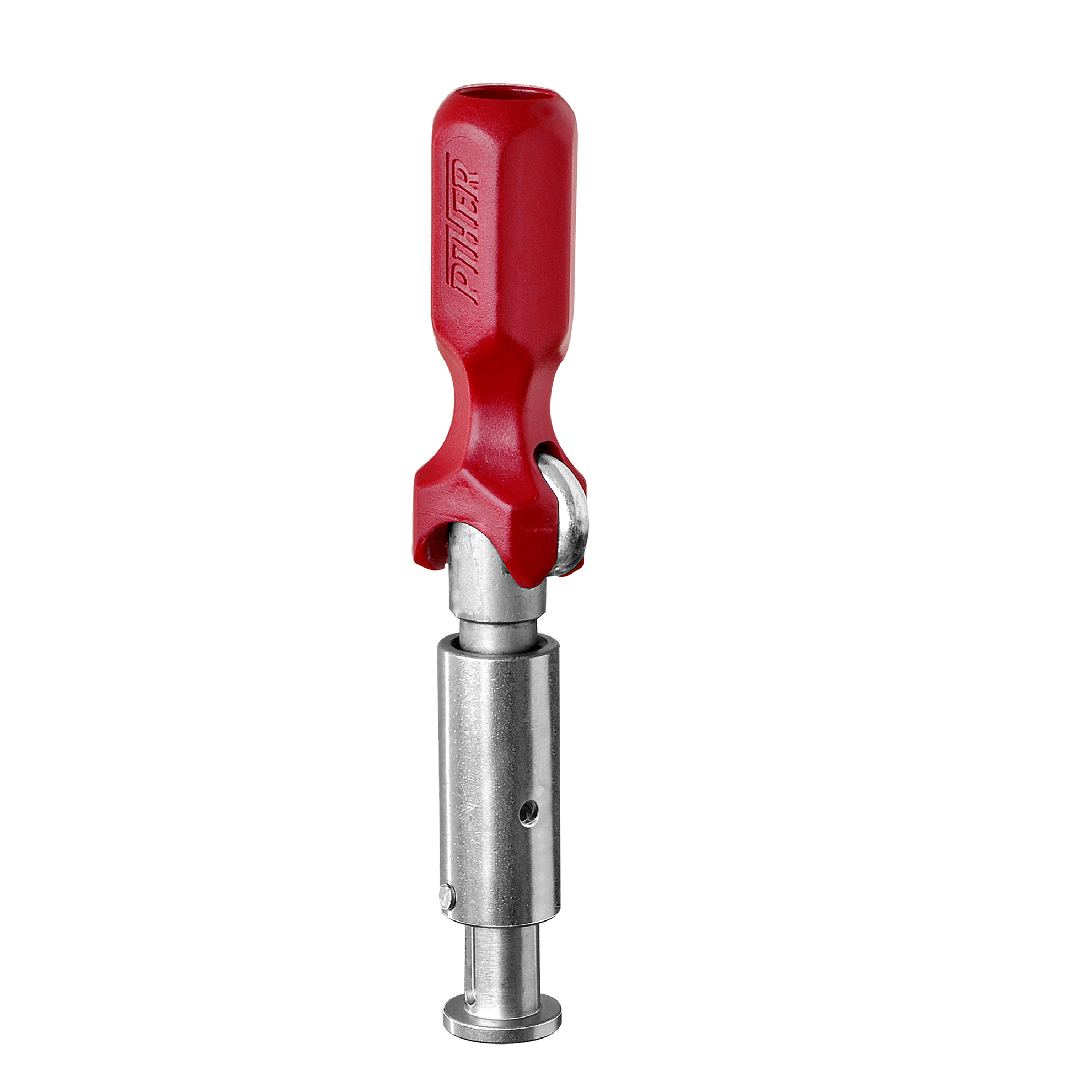 Spindel mit Druckplatte und Quergriff