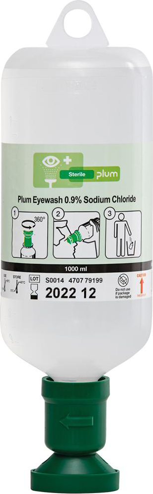 Augenspülflasche,gef., 1000 ml, mit Staubkappe