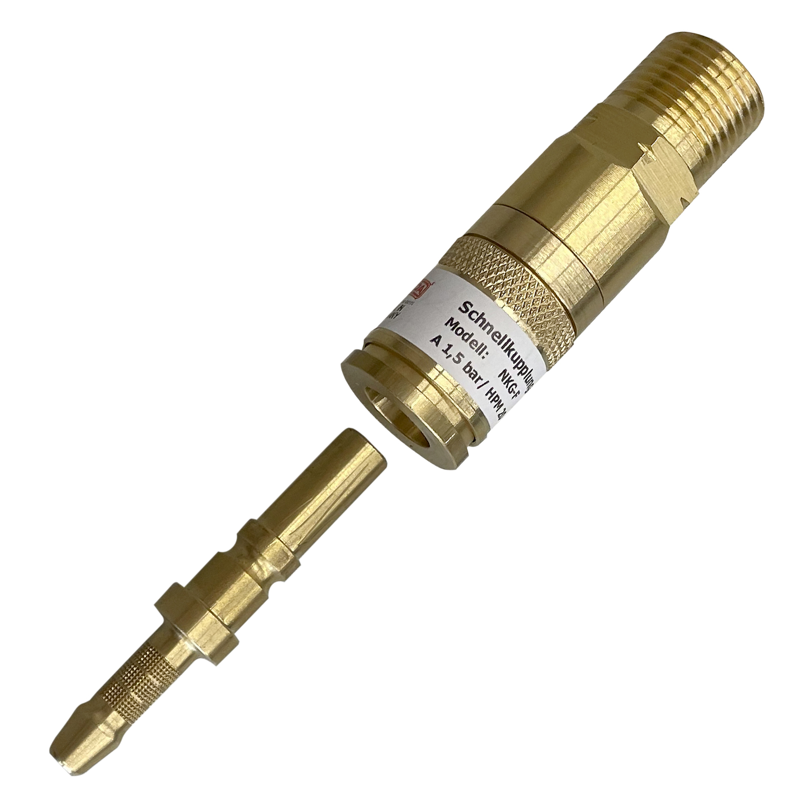Schlauchkupplung NKG Brenngas G 3/8 LH