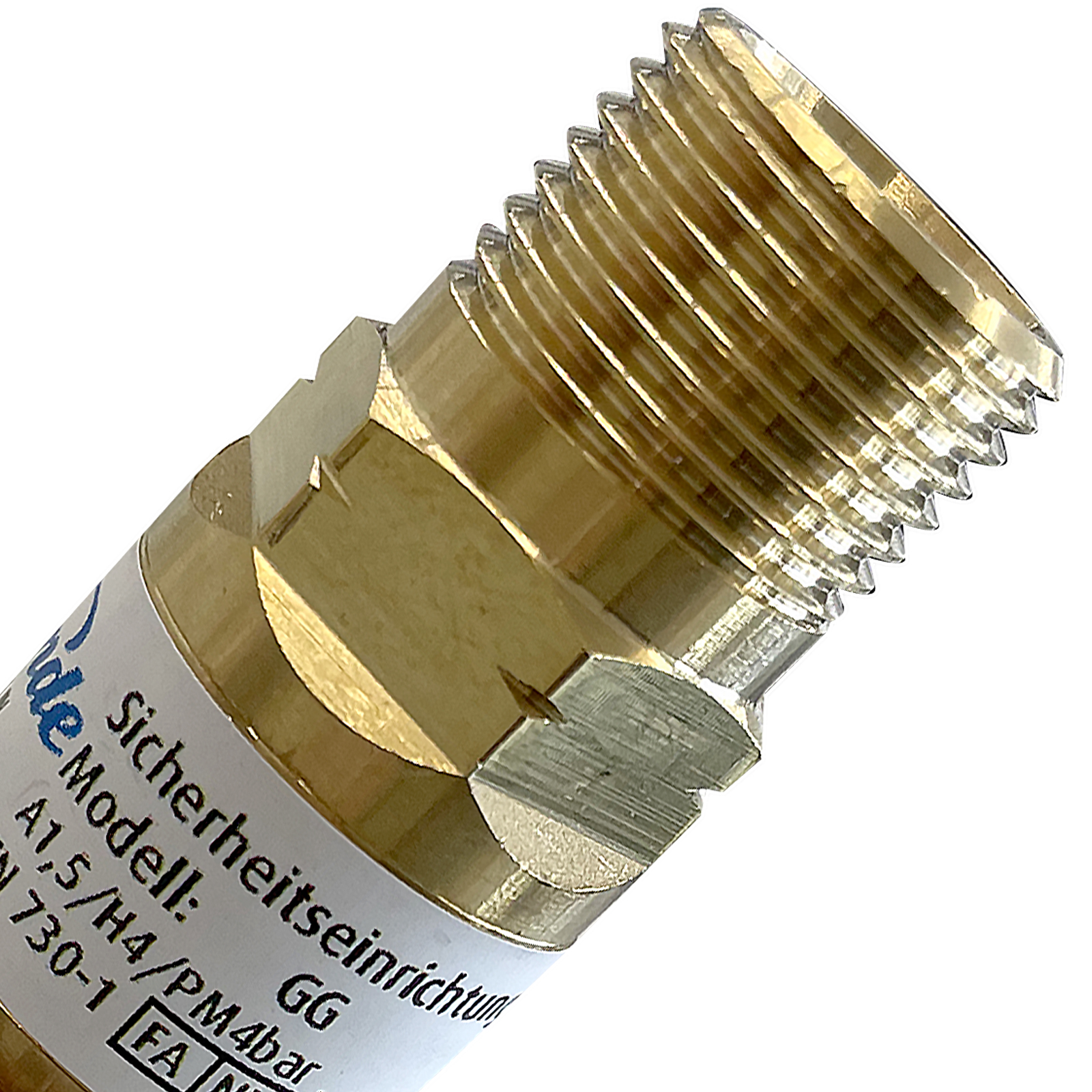 Sicherheitseinrichtung Brenngas GG G 3/8 LH