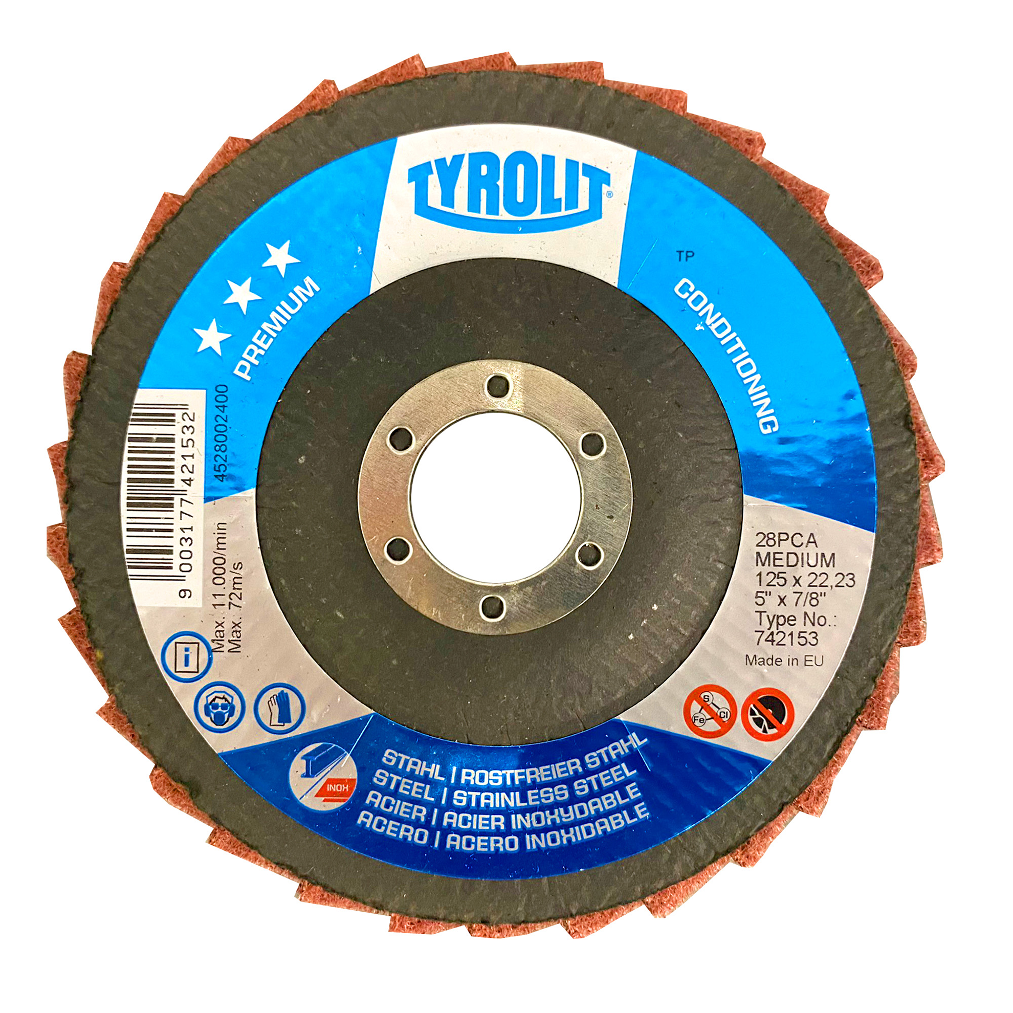 CONDITIONING Lamellen-Polierscheiben  Ø 115 x 22,23 mm medium