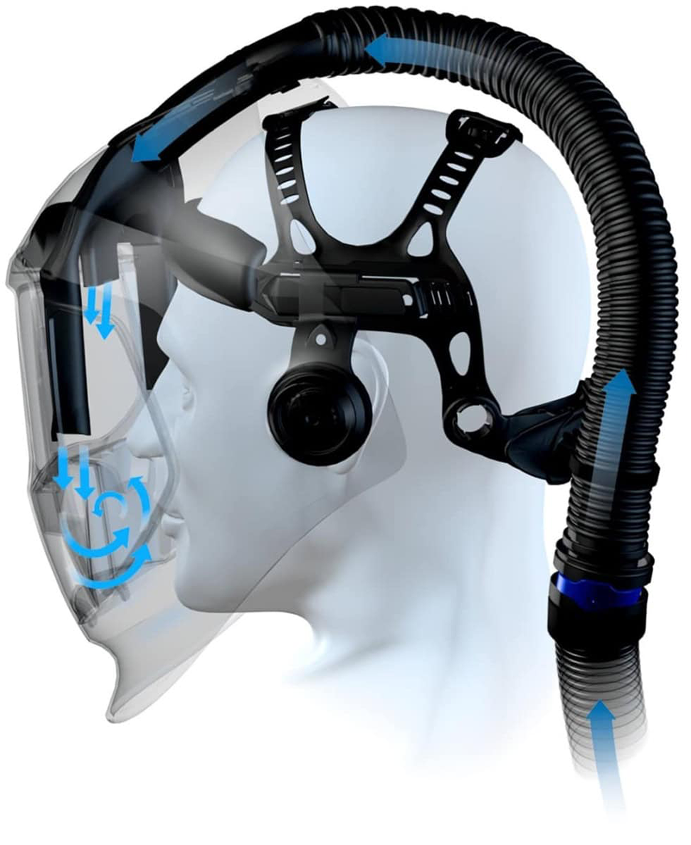 3M™ G5-01 Schweißmaske, mit VC ADF, mit Adflo High Altitude Atemschutz