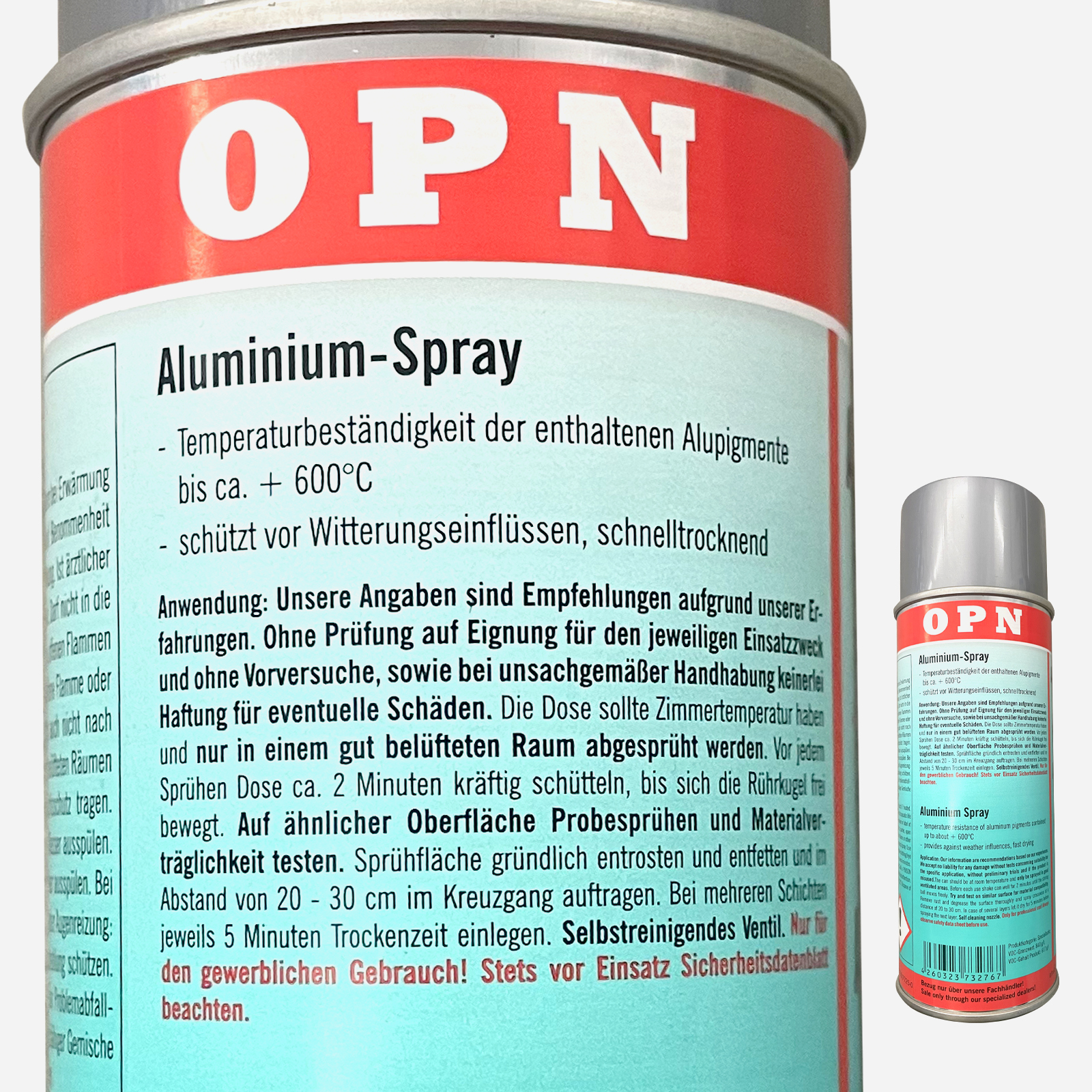 OPN Aluminiumspray Spiegelglanz 400 ml