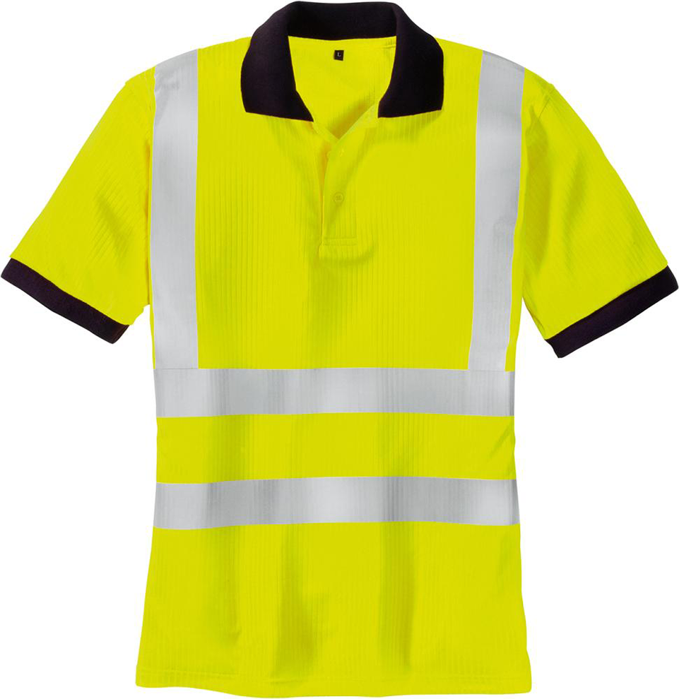 Warnschutz-Polo-SYLT, leuchtgelb, Gr. XL