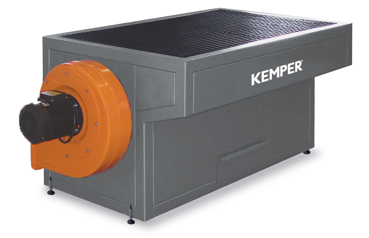 Kemper Schweißtisch mit Ventilator 1,1 kW/3x400 V/50Hz, 2200 cbm/h